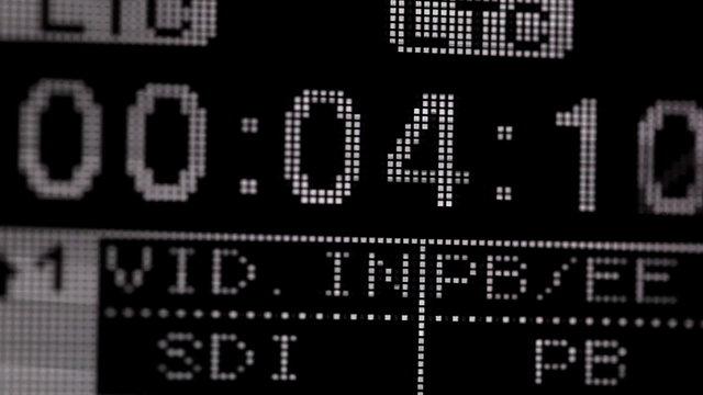 Running timecode on the pro HD VCR