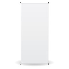 front banner x-stands display isolated