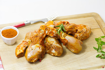 morceaux de poulet