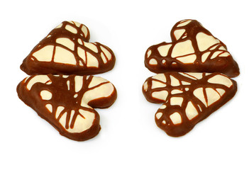 cookies on a white background