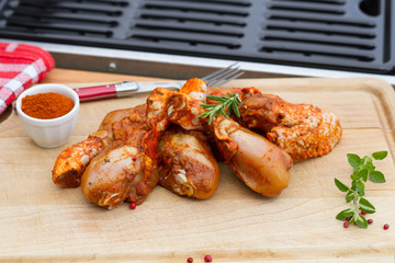 morceaux de poulet