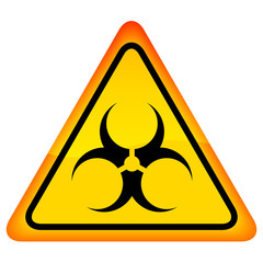 Biohazard vector warning sign