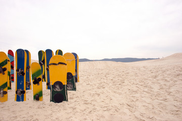 Dunes and sandboards