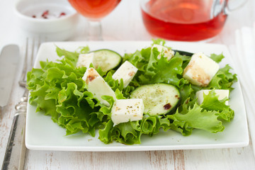 salad with mozzarella