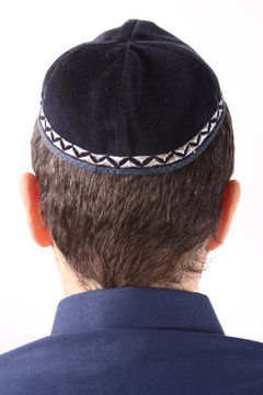 Guy Wearing A Kippah