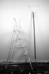 B&W - Painter's mess 5