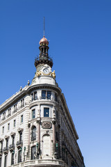 Fototapeta na wymiar Gran Via buildings, Madrid