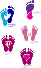 Footsteps Icon Set