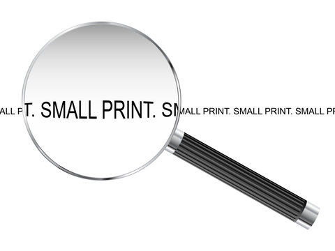 Small Print Magnifying Glass