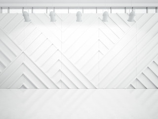textured white wall with lamps