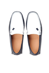 Stylish men's shoe on white.