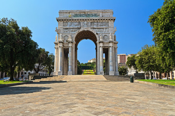 Fototapeta na wymiar Victory Square - Genua, Włochy