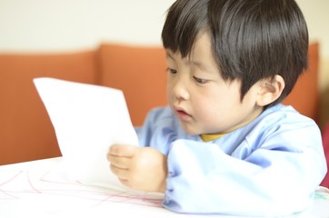 Naklejka premium 子ども