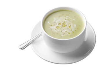 Cream of asparagus soup