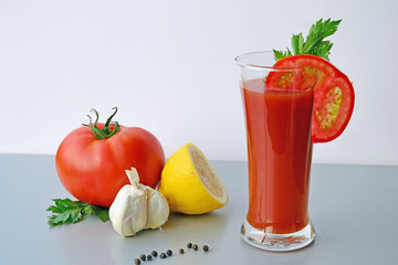 Bloody Mary tomato juice cocktail