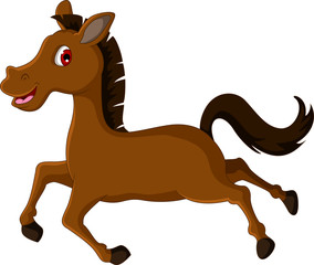 brown horse cartoon