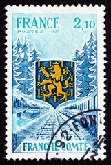 Postage stamp France 1977 Franche-Comte, Region of France