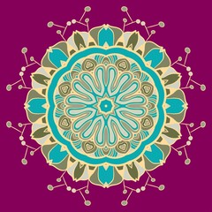Circle ornament, ornamental round lace
