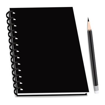 vector stack of ring binder book or notebook isolated