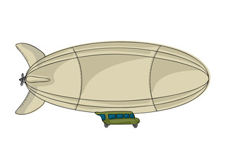 Cartoon zeppelin © Richard Laschon