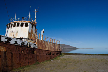 Shipwreck, West fjords, Iceland