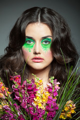 Fototapeta premium Colorful image of a girl