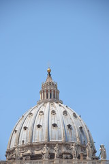 Fototapeta na wymiar Vatican Dome in Italy