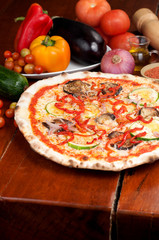 pizza vegetariana
