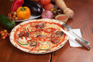 pizza vegetariana