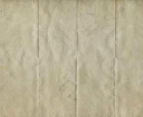 Shabby folded old paper texture, vintage background - 53942475