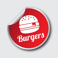 burgers stickers