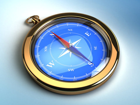 golden pocket compasses