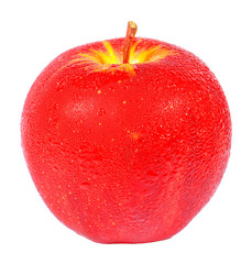 Red apple isolated on white background