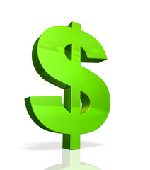 Obraz premium Icon of currency symbol of the Dollar.