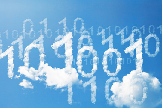 Digital 01 cloud background