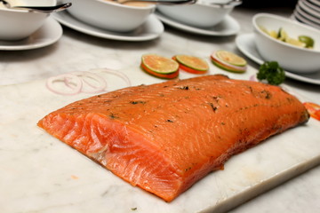 Marinated salmon Side dishes