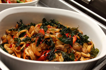 Seafood fried basil