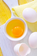 raw eggs