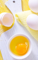 raw eggs
