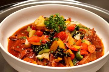 variety of herbs used to decorate food