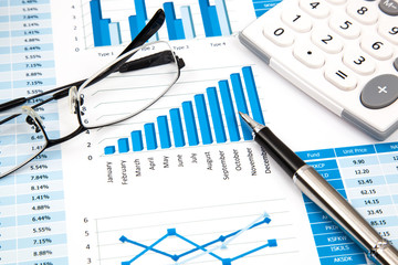 financial charts and graphs