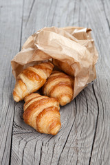 Fresh croissants