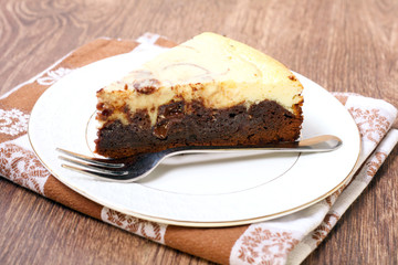 brownie cheesecake