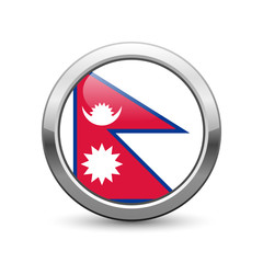 Nepalese flag icon web button