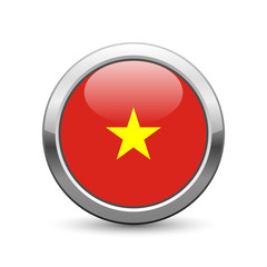 Vietnamese flag icon web button