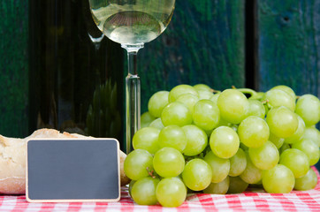 weißwein mit tafel