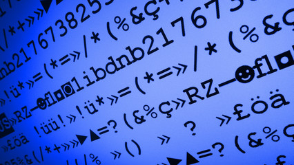 Obraz premium Kodierte Daten, Datenschutz