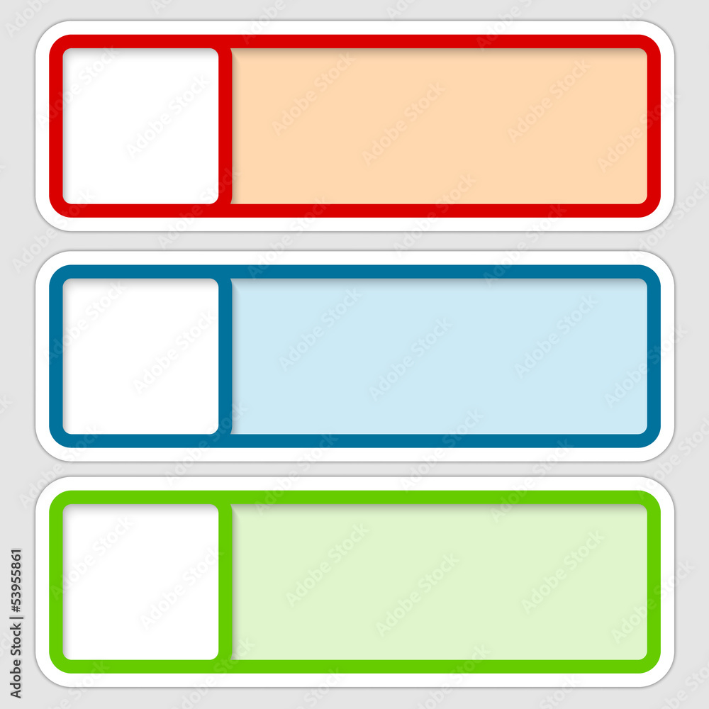 Poster set abstract text frame