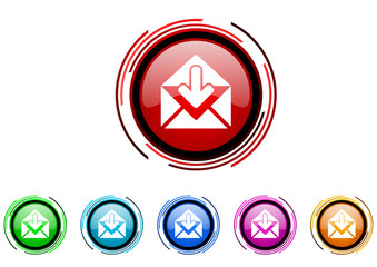 mail icon set