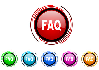faq icon set